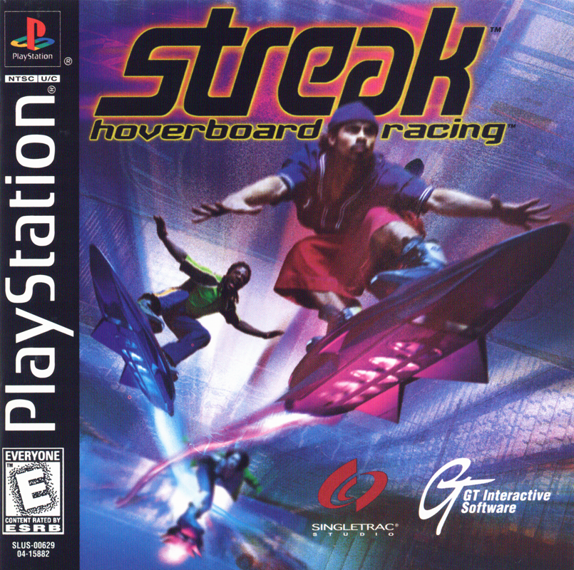 Streak Hoverboard Racing box art for Playstation